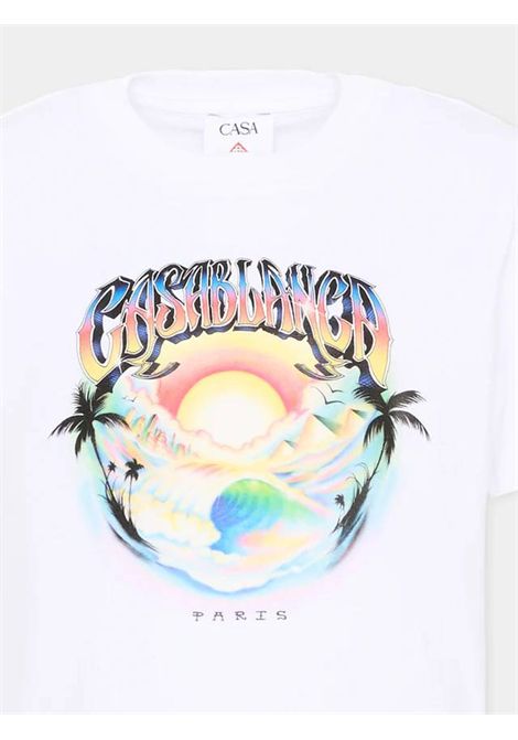 T-shirt con logo CASABLANCA KIDS | JTS03801